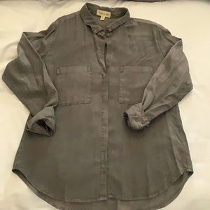 COPY - Cloth & Stone gray button down shirt size …